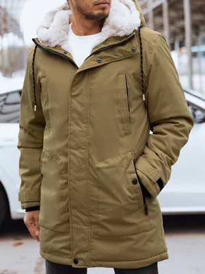 Pánská zimní bunda Barva tmavě béžová DSTREET