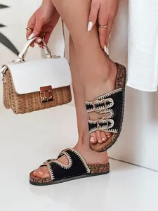 Dámské korkové pantofle KORKARTA černé