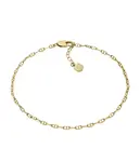 Fossil Krásna pozlátená retiazka na nohu JA7279710