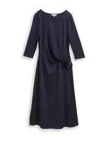 TOM TAILOR Šaty  tmavomodrá