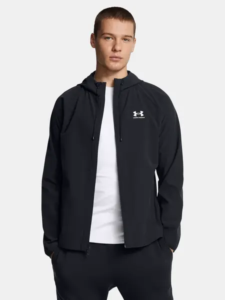 Pánská bunda Under Armour UA Stretch Wvn WindbreakerEU-BLK - Pánské