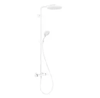 Hansgrohe Raindance S - Sprchový set s termostatom, priemer 24 cm, 3 prúdy, EcoSmart+, matná biela 28825700