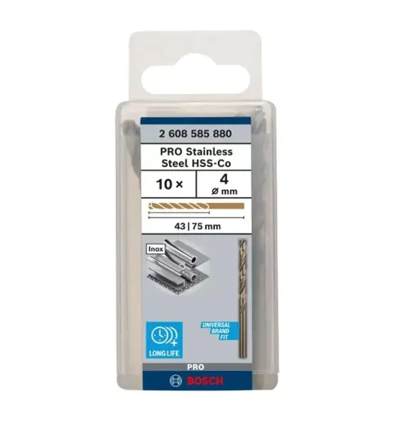 Bosch Príslušenstvo - Súprava vrtákov do kovu, 4x75 mm, 10 ks 2608585880