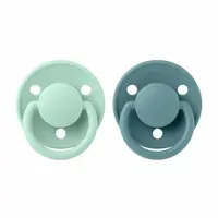 BIBS De Lux cumlíky z prírodného kaučuku 2ks - veľkosť 2 - Nordic Mint / Island Sea