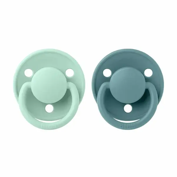 BIBS De Lux cumlíky z prírodného kaučuku 2ks - veľkosť 2 - Nordic Mint / Island Sea