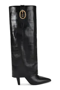 Kurt Geiger London  Kožené kozačky  Fold Over Tall Boot