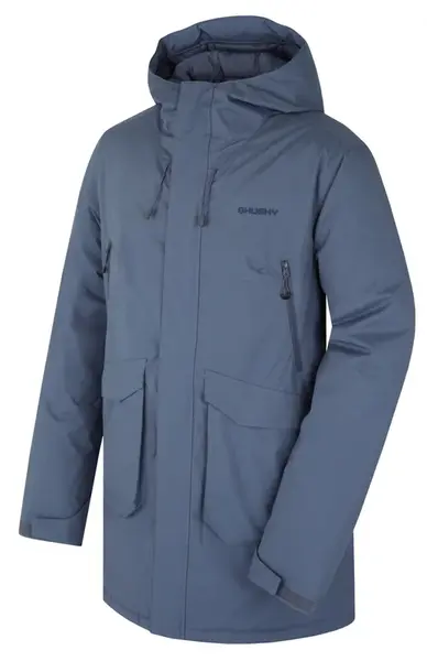 Husky Narvik M M, faded blue Pánský hardshellový plněný kabát