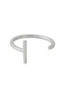 Strieborný prsteň Design Letters