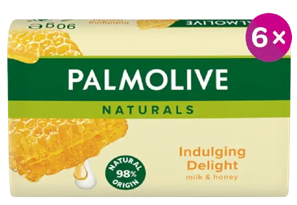 PALMOLIVE mýdlo Naturals Milk & Honey 6 x 90 g