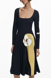 Dámske midi šaty s potlačou