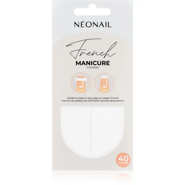 NEONAIL French Manicure Stickers nálepky na nechty typ 02 40 ks