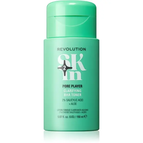 Revolution Skincare Clearly Clarify 2% Salicylic Acid &Aloe Clarifying BHA Toner čistiace tonikum pre reguláciu mazu a minimalizáciu pórov 150 ml