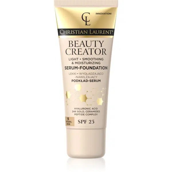 Christian Laurent Beauty Creator ľahký hydratačný make-up SPF 25 odtieň 15 Natural Beige 30 ml