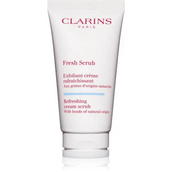 Clarins Fresh Scrub Refreshing Cream Scrub krémový peeling na výživu pleti a udržanie jej prirodzenej hydratácie 50 ml