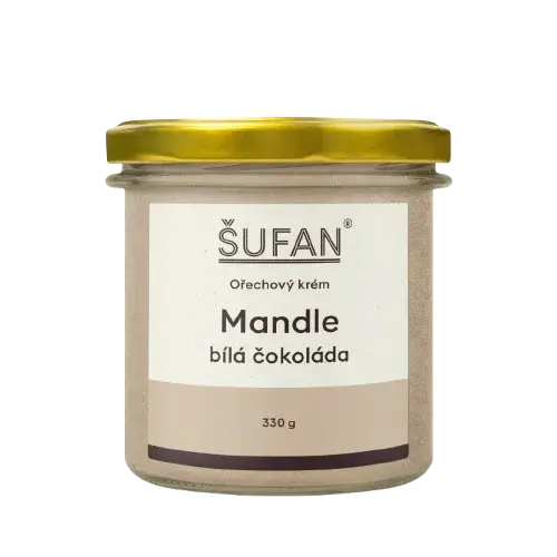 ŠUFAN Mandle s bielou čokoládou 330 g