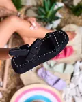 Resti Black women's sandals with rhinestones Franssia - Footwear