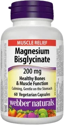 WEBBER NATURALS Horčík Bisglycinát 200mg, 60 kapsúl