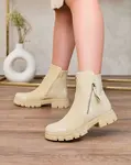 Resti Beige matte Hedaheh women's boots