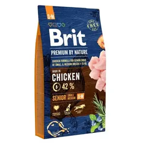 Brit Premium by Nature Senior S+M 8 kg | Granule pre psov