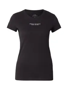 ARMANI EXCHANGE Tričko  čierna / biela