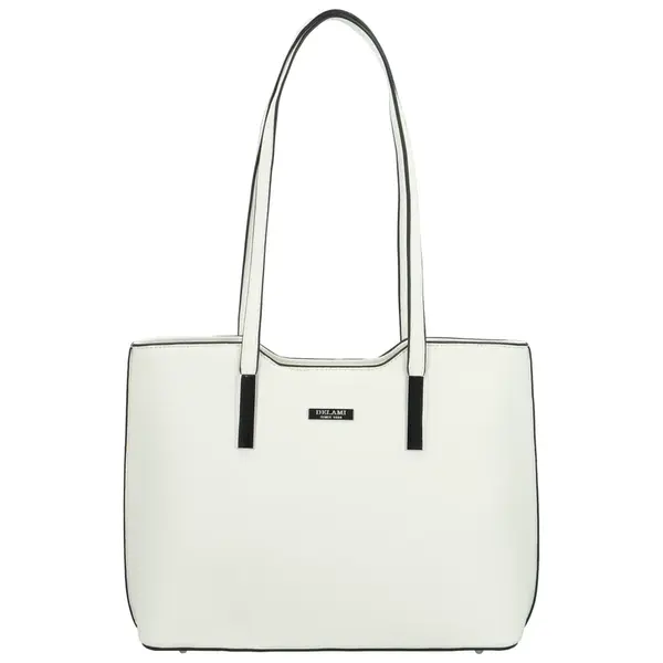 Dámská kabelka na rameno bílá - Delami Velvet Aura