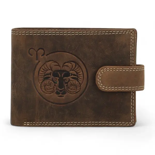 Pánská kožená peněženka hnědá - Diviley Kostas Beran