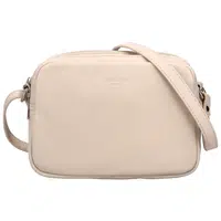 Dámská kožená crossbody kabelka světle béžová - Hexagona Vilia