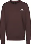 ALPHA INDUSTRIES Mikina  hnedá / biela