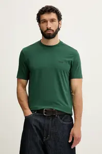 BOSS Green tričko pánské bavlněné s elastanem Tee