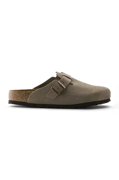 Semišové pantofle Birkenstock Boston