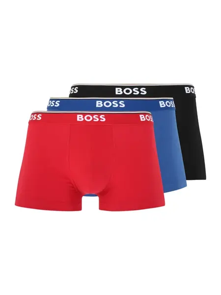 BOSS Boxerky 'Power'  modrá / červená / čierna / biela