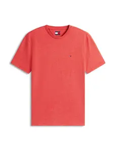 Tommy Jeans Tričko 'JASPE'  červená melírovaná