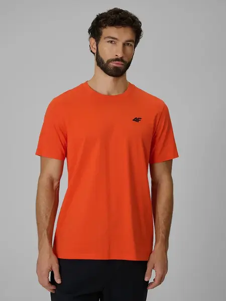 Pánské regular hladké tričko 4f oranžová s