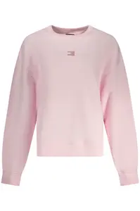 Růžová mikina bez kapuce