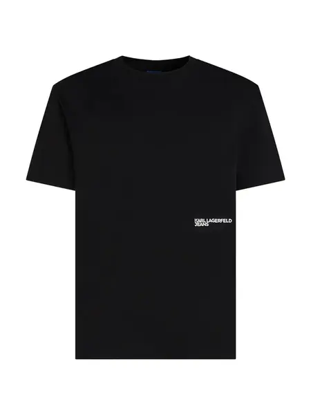 KARL LAGERFELD JEANS Tričko  čierna / biela