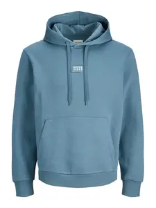 JACK & JONES Mikina  modrozelená / biela