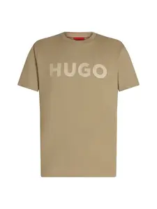 HUGO Tričko 'Dulivio'  nebielená / piesková
