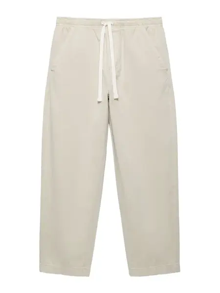 Pull&Bear Nohavice  biela ako vlna