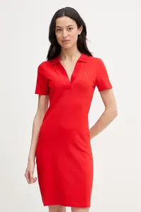 Tommy Hilfiger šaty bavlněné s elastanem