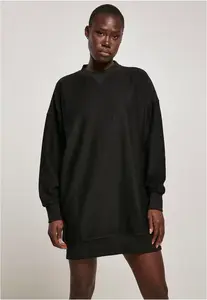 Dámské oversize mikinové šaty černé