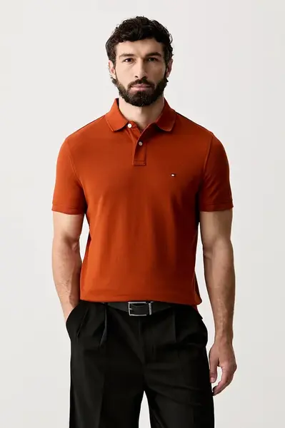 Tommy Hilfiger polo pánské bavlněné s elastanem