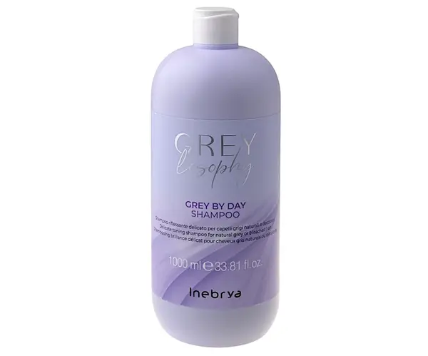 Šampon pro přírodní šedé vlasy Inebrya Grey By Day Shampoo - 1000 ml + dárek zdarma