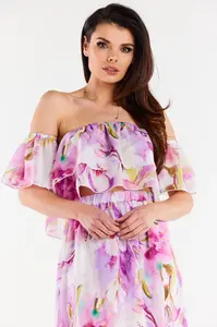 Awama Woman's Blouse A511 Violet