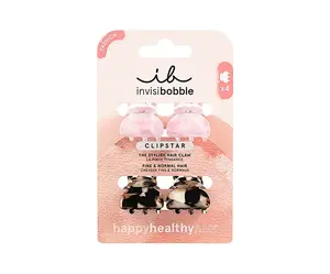 Skřipce do vlasů Invisibobble Clipstar Petit Four - 4 ks + dárek zdarma