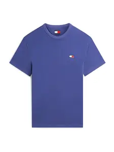Tommy Jeans Tričko 'Tommy Badge'  modrá
