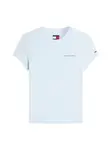 Tommy Jeans Tričko 'Logo Slim'  svetlomodrá
