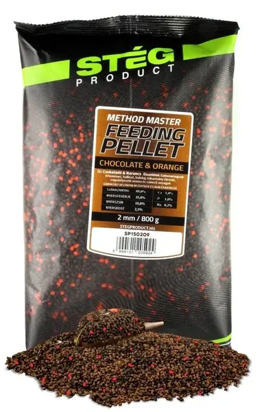 Stég pelety feeding pellet 800 g 2 mm - chocolate orange