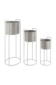 Present Time  Sada květináčů se stojanem  3-pack