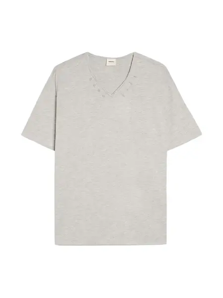 Bershka Tričko  sivá melírovaná