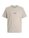 JACK & JONES Tričko 'JJESOHO'  tmelová / čierna